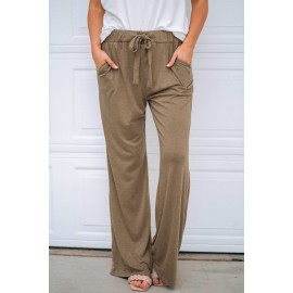 Brown Drawstring Lounge Pants