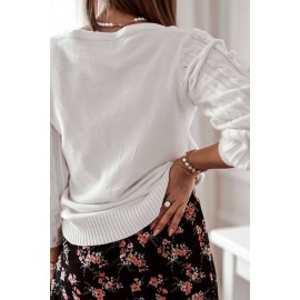 White Buttoned Cardigan